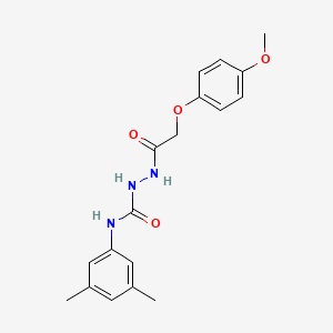 N-(3,5-dimethylphenyl)-2-[(4-methoxyphenoxy)acetyl]hydrazinecarboxamide