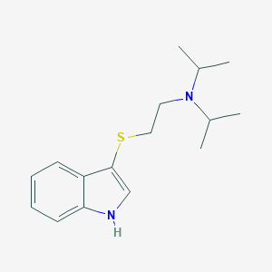 molecular formula C16H24N2S B428361 N-[2-(1H-indol-3-ylsulfanyl)ethyl]-N-propan-2-ylpropan-2-amine 