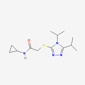 N-cyclopropyl-2-[(4,5-diisopropyl-4H-1,2,4-triazol-3-yl)thio]acetamide
