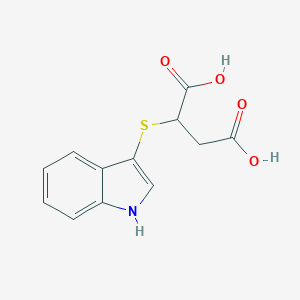 molecular formula C12H11NO4S B428363 2-(1H-indol-3-ylsulfanyl)succinic acid CAS No. 54466-96-5