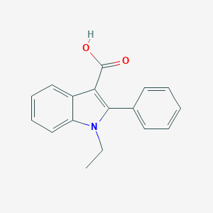 molecular formula C17H15NO2 B428368 1-ethyl-2-phenyl-1H-indole-3-carboxylic acid 