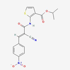 isopropyl 2-{[2-cyano-3-(4-nitrophenyl)acryloyl]amino}-3-thiophenecarboxylate
