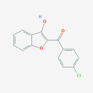 molecular formula C15H9ClO3 B428373 (4-Chlorophenyl)(3-hydroxy-1-benzofuran-2-yl)methanone 