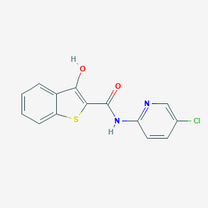 N-(5-chloro-2-pyridinyl)-3-hydroxy-1-benzothiophene-2-carboxamide