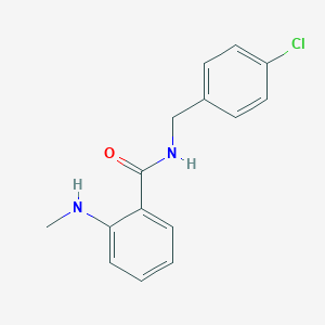 molecular formula C15H15ClN2O B428378 N-(4-chlorobenzyl)-2-(methylamino)benzamide 