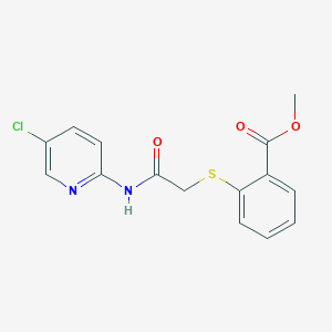 Methyl 2-({2-[(5-chloro-2-pyridinyl)amino]-2-oxoethyl}sulfanyl)benzoate