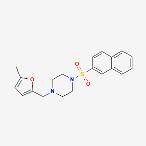 molecular formula C20H22N2O3S B4283803 1-[(5-methyl-2-furyl)methyl]-4-(2-naphthylsulfonyl)piperazine 