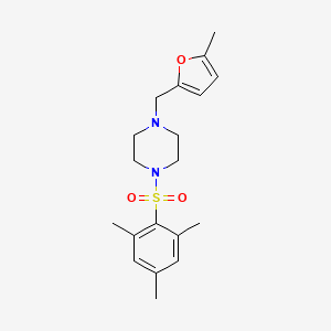 molecular formula C19H26N2O3S B4283810 1-(mesitylsulfonyl)-4-[(5-methyl-2-furyl)methyl]piperazine 