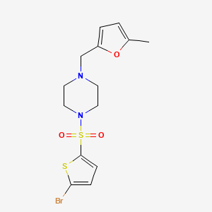 1-[(5-bromo-2-thienyl)sulfonyl]-4-[(5-methyl-2-furyl)methyl]piperazine