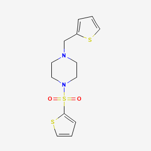 molecular formula C13H16N2O2S3 B4283832 1-(2-thienylmethyl)-4-(2-thienylsulfonyl)piperazine 