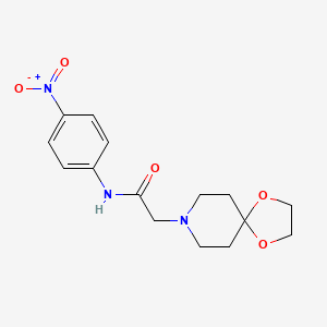 2-(1,4-dioxa-8-azaspiro[4.5]dec-8-yl)-N-(4-nitrophenyl)acetamide