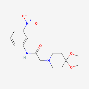 2-(1,4-dioxa-8-azaspiro[4.5]dec-8-yl)-N-(3-nitrophenyl)acetamide