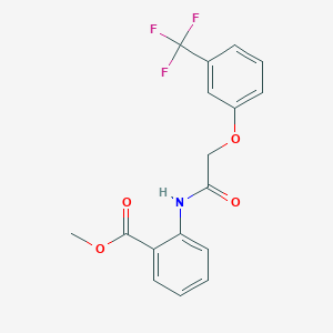 Methyl 2-({[3-(trifluoromethyl)phenoxy]acetyl}amino)benzoate