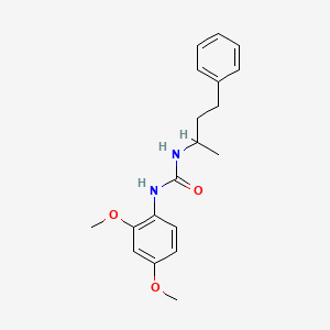 molecular formula C19H24N2O3 B4283895 N-(2,4-dimethoxyphenyl)-N'-(1-methyl-3-phenylpropyl)urea 