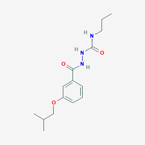 2-(3-isobutoxybenzoyl)-N-propylhydrazinecarboxamide
