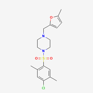 1-[(4-chloro-2,5-dimethylphenyl)sulfonyl]-4-[(5-methyl-2-furyl)methyl]piperazine