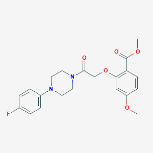 Methyl 2-{2-[4-(4-fluorophenyl)-1-piperazinyl]-2-oxoethoxy}-4-methoxybenzoate