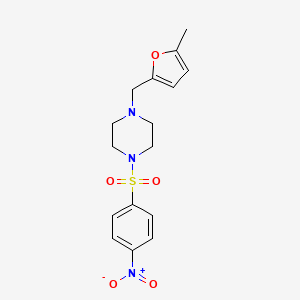 1-[(5-methyl-2-furyl)methyl]-4-[(4-nitrophenyl)sulfonyl]piperazine