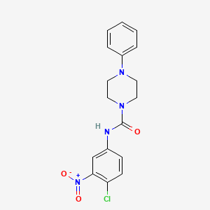 N-(4-chloro-3-nitrophenyl)-4-phenyl-1-piperazinecarboxamide