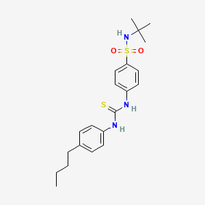 N-(tert-butyl)-4-({[(4-butylphenyl)amino]carbonothioyl}amino)benzenesulfonamide