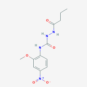 2-butyryl-N-(2-methoxy-4-nitrophenyl)hydrazinecarboxamide