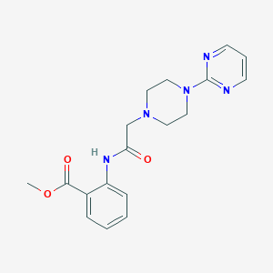 Methyl 2-({[4-(2-pyrimidinyl)-1-piperazinyl]acetyl}amino)benzoate
