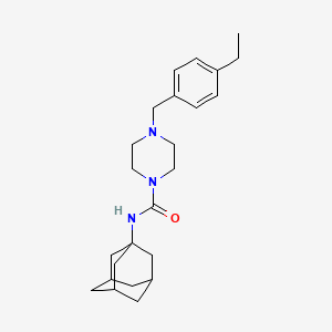 N-1-adamantyl-4-(4-ethylbenzyl)-1-piperazinecarboxamide