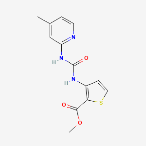 methyl 3-({[(4-methyl-2-pyridinyl)amino]carbonyl}amino)-2-thiophenecarboxylate