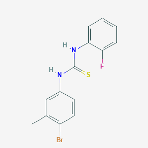 N-(4-bromo-3-methylphenyl)-N'-(2-fluorophenyl)thiourea