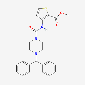 methyl 3-({[4-(diphenylmethyl)-1-piperazinyl]carbonyl}amino)-2-thiophenecarboxylate