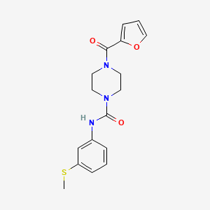 molecular formula C17H19N3O3S B4284116 4-(2-furoyl)-N-[3-(methylthio)phenyl]-1-piperazinecarboxamide 