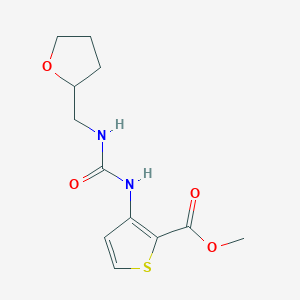 molecular formula C12H16N2O4S B4284122 methyl 3-({[(tetrahydro-2-furanylmethyl)amino]carbonyl}amino)-2-thiophenecarboxylate 