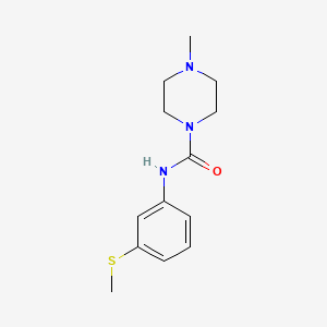 4-methyl-N-[3-(methylthio)phenyl]-1-piperazinecarboxamide