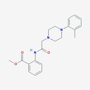 Methyl 2-({[4-(2-methylphenyl)-1-piperazinyl]acetyl}amino)benzoate