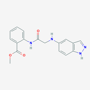 methyl 2-[[2-(1H-indazol-5-ylamino)acetyl]amino]benzoate