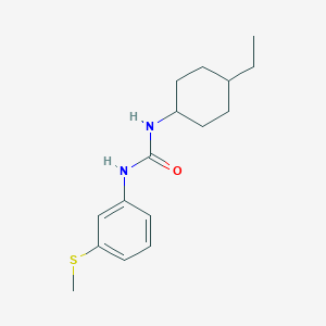 molecular formula C16H24N2OS B4284154 N-(4-ethylcyclohexyl)-N'-[3-(methylthio)phenyl]urea 