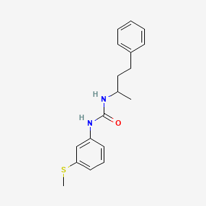 molecular formula C18H22N2OS B4284171 N-(1-methyl-3-phenylpropyl)-N'-[3-(methylthio)phenyl]urea 