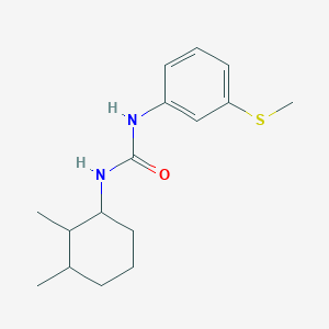 molecular formula C16H24N2OS B4284176 N-(2,3-dimethylcyclohexyl)-N'-[3-(methylthio)phenyl]urea 