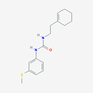 molecular formula C16H22N2OS B4284178 N-[2-(1-cyclohexen-1-yl)ethyl]-N'-[3-(methylthio)phenyl]urea 