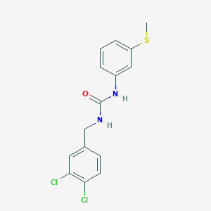 molecular formula C15H14Cl2N2OS B4284184 N-(3,4-dichlorobenzyl)-N'-[3-(methylthio)phenyl]urea 
