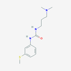 molecular formula C13H21N3OS B4284197 N-[3-(dimethylamino)propyl]-N'-[3-(methylthio)phenyl]urea 