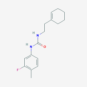 molecular formula C16H21FN2O B4284206 N-[2-(1-cyclohexen-1-yl)ethyl]-N'-(3-fluoro-4-methylphenyl)urea 