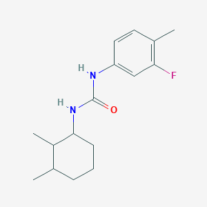 molecular formula C16H23FN2O B4284224 N-(2,3-dimethylcyclohexyl)-N'-(3-fluoro-4-methylphenyl)urea 