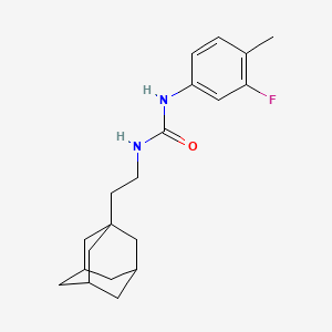 molecular formula C20H27FN2O B4284264 N-[2-(1-adamantyl)ethyl]-N'-(3-fluoro-4-methylphenyl)urea 