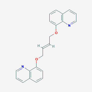 molecular formula C22H18N2O2 B428427 8-{[4-(8-Quinolinyloxy)-2-butenyl]oxy}quinoline 