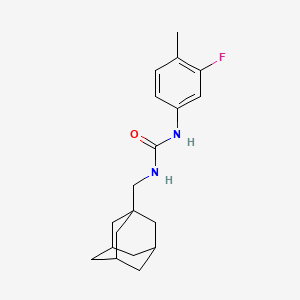 molecular formula C19H25FN2O B4284270 N-(1-adamantylmethyl)-N'-(3-fluoro-4-methylphenyl)urea 