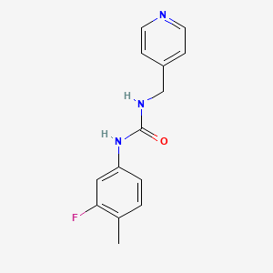 molecular formula C14H14FN3O B4284327 N-(3-fluoro-4-methylphenyl)-N'-(4-pyridinylmethyl)urea 