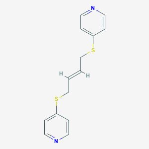 4-{[4-(4-Pyridinylsulfanyl)-2-butenyl]sulfanyl}pyridine