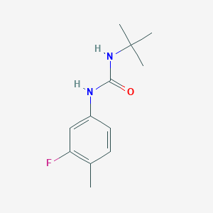 molecular formula C12H17FN2O B4284390 N-(tert-butyl)-N'-(3-fluoro-4-methylphenyl)urea 