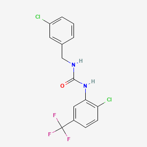 N-(3-chlorobenzyl)-N'-[2-chloro-5-(trifluoromethyl)phenyl]urea